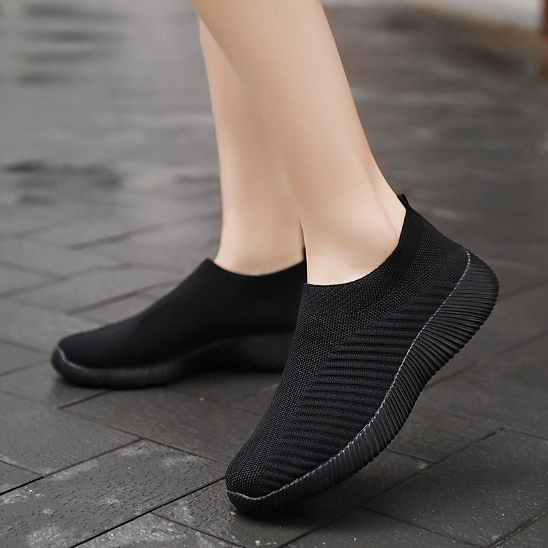 

Women's Slip-on Sneakers - Lightweight, Breathable Fabric Casual Shoes With Non-slip Sole For All , Women's, One-piece, Sneakers, Casual