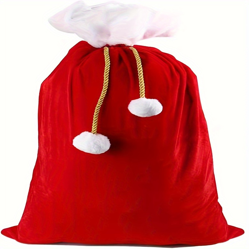 

[ ] Santa Drawstring Bag - For Christmas Favors & Decorations