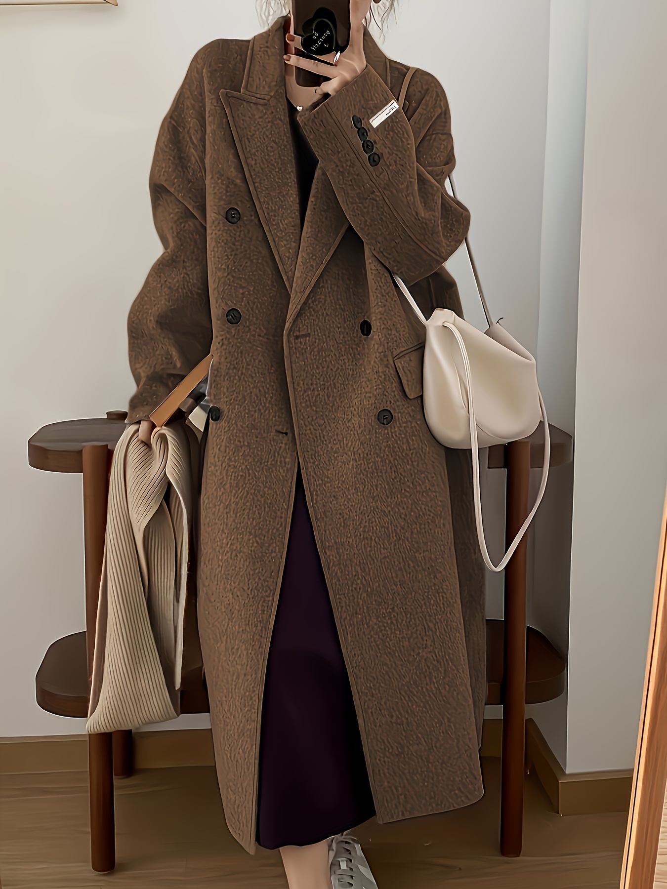 Asymmetrical winter long wool coat 4589 Asymmetrical winter long wool coat 4589