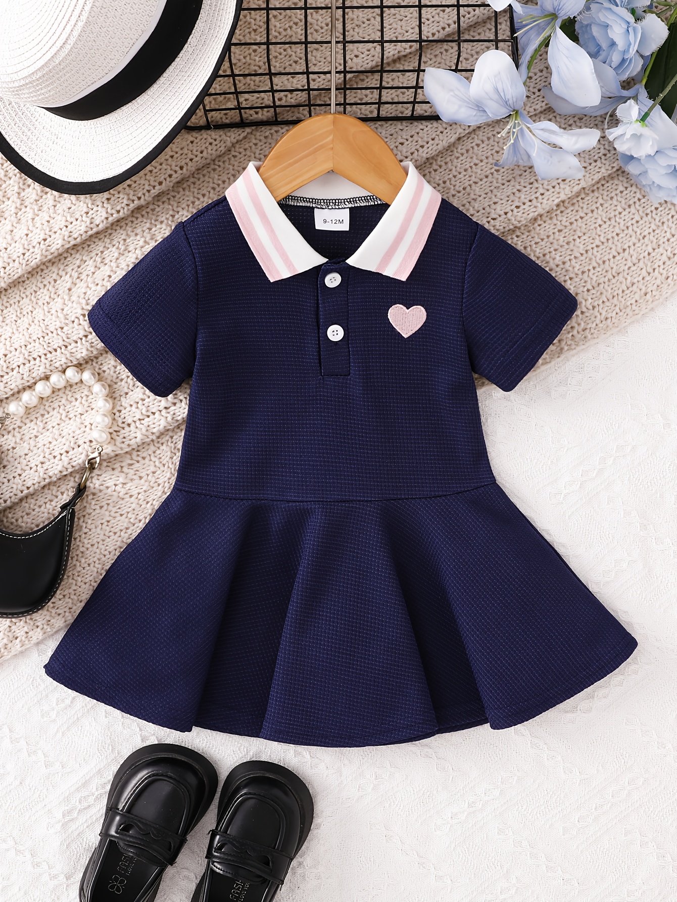 kids preppy dresses sold on Temu United States