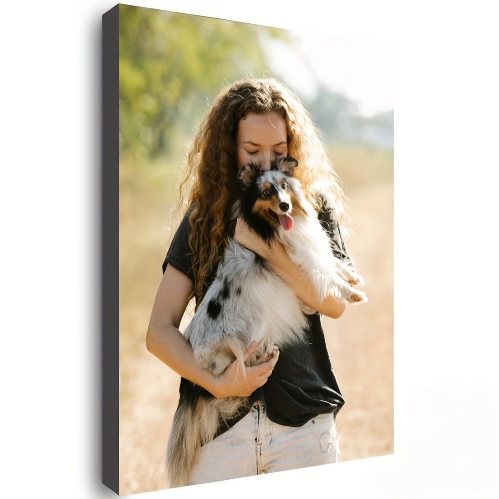 

Custom Wooden Photo Frame 11.8"x15.7" - Personalize With Your , Couples, , Friends & Pets - Ideal For Bedroom Decor, Room Decor