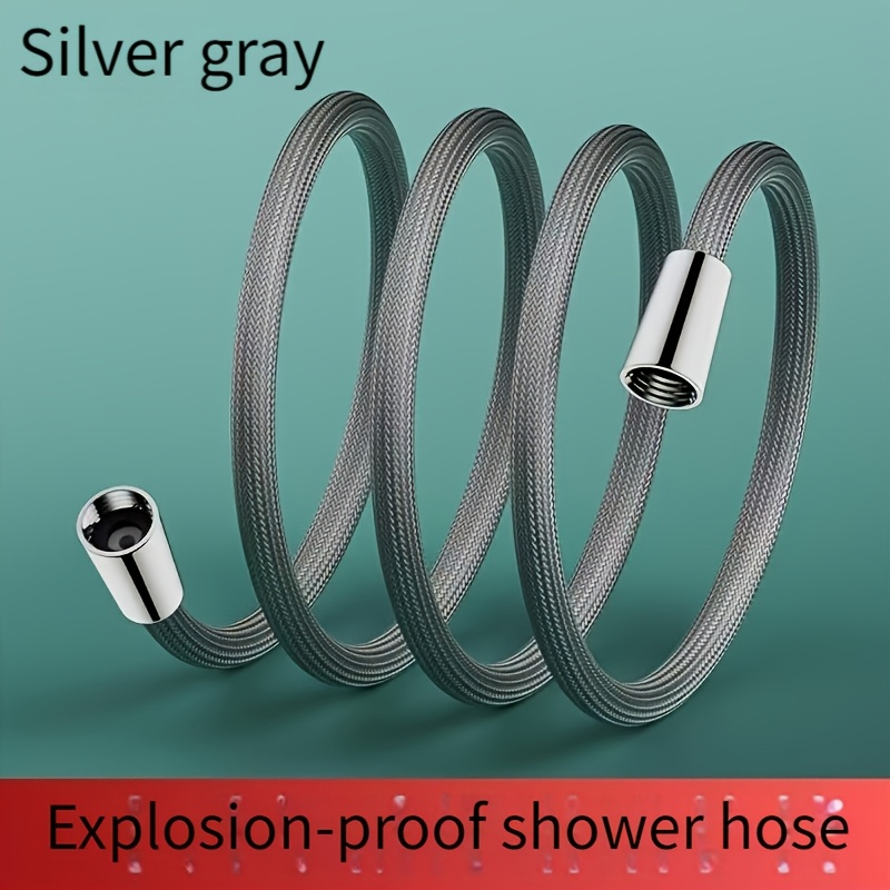 

59-inch/78.74 Inches - Shower Hose With Anti-explosion Design, -free Brass Connector Nylon Shower Pipe For Bathing Use., Shower Installation| Connection| Nylon Pipe, Shower Accessories