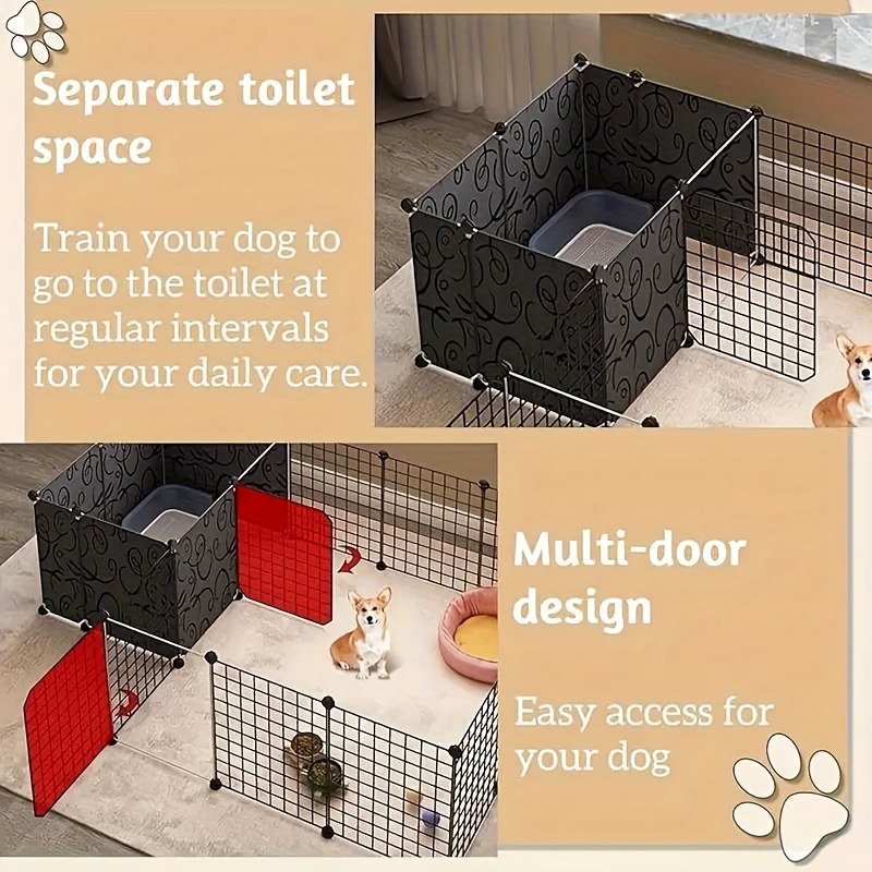 pet fence dog cage pet fence for dogs indoor dog cage for small dogs pet barrier   combinable a fence for training dogs   a fixed place to go to the bathroom Product details 3