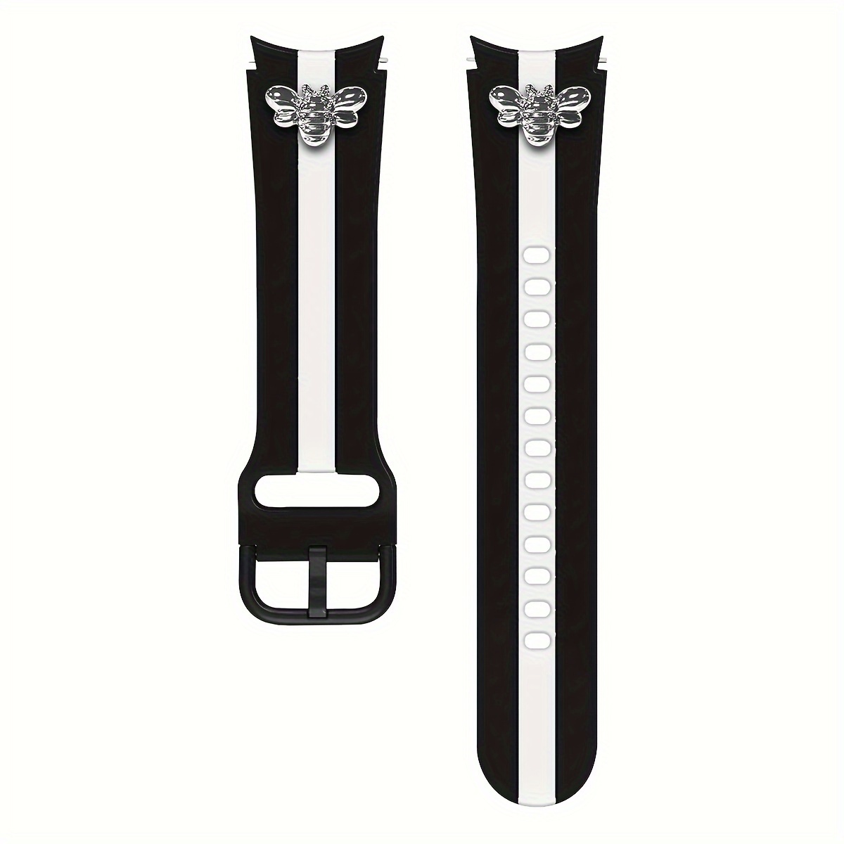 1pc Compatible For Galaxy Watch 4/5/3/2/active Strap - Soft Watch With Bee, Expandable , Compatible For Galaxy Watch Strap Replacement For (wrist Strap Only)