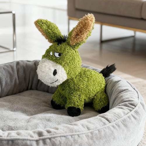 interactive durable dog toy plush donkey companion suitable for breeds comfortable polyester material