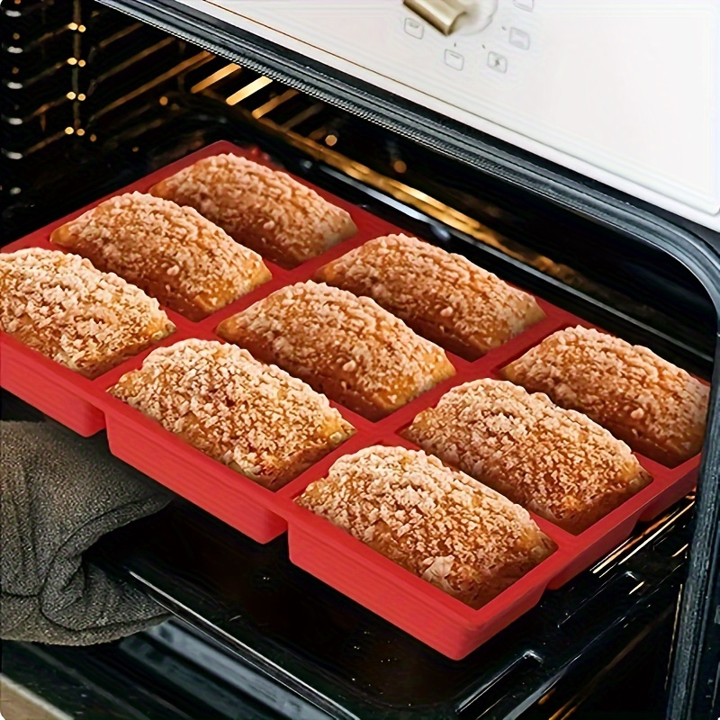 

9-cavity Silicone Mini Loaf Pan - Baking Cakes, Breads, Meatloaf & More - Food Grade, Easy To Clean