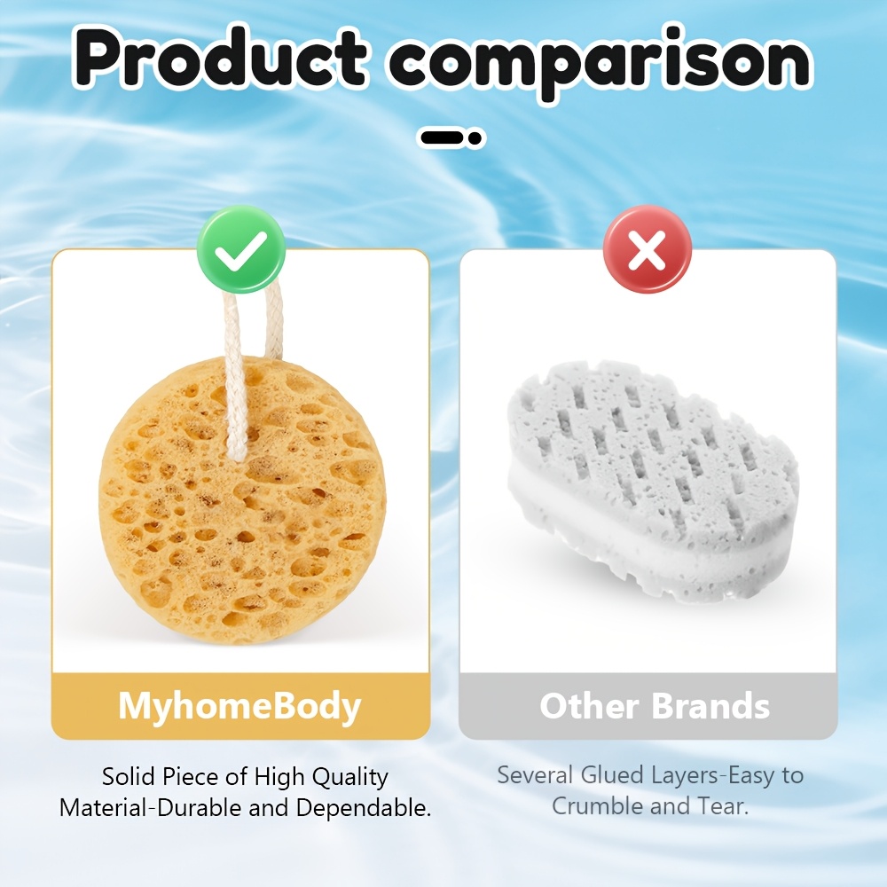Soft Exfoliating Bath Sponge with Hanging Loop for Daily Use