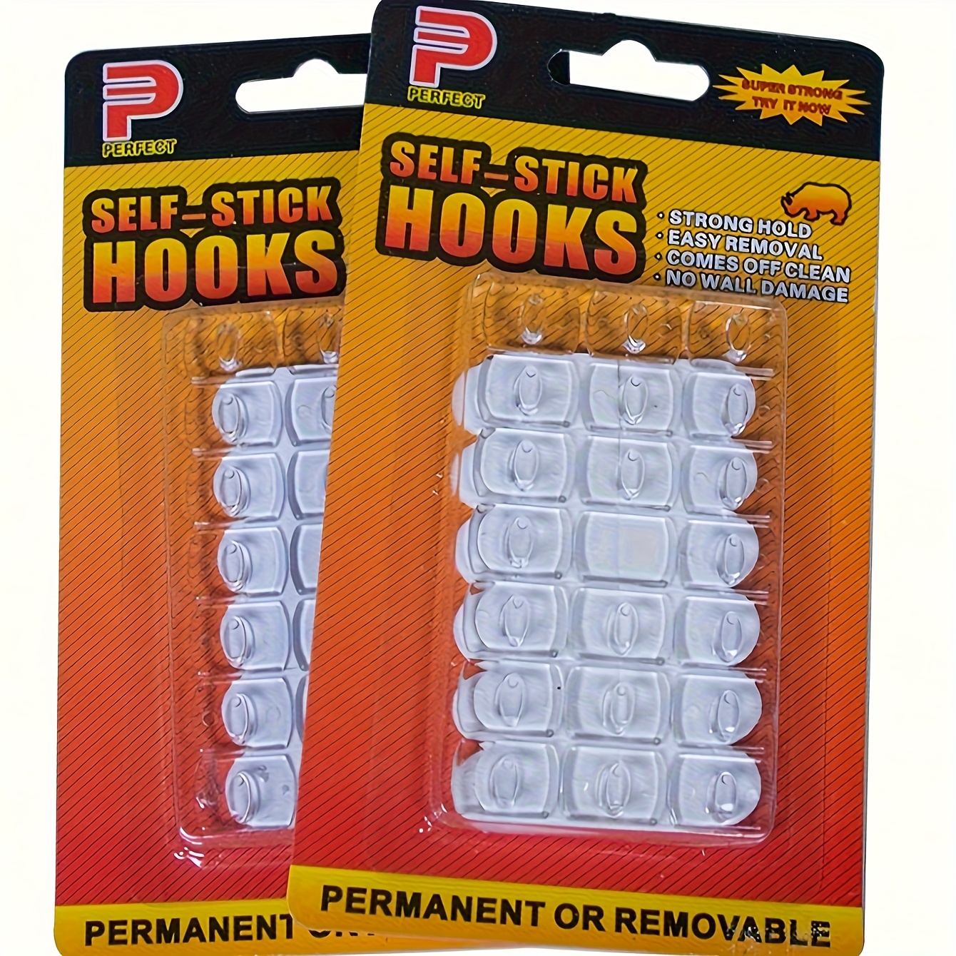 

20pcs Mini Self-adhesive Hooks - Plastic, Easy Removal, Indoor/outdoor Decor, Ideal For Christmas, Halloween & New Year Displays