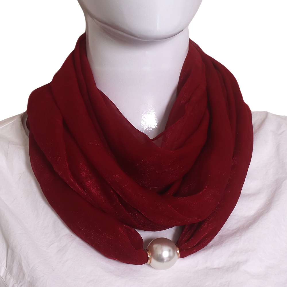 E-shop Neuer dekorativer Damen Schal für Herbst und Winter, mit einem 3-Loch-Design, das weich, hautfreundlich und .