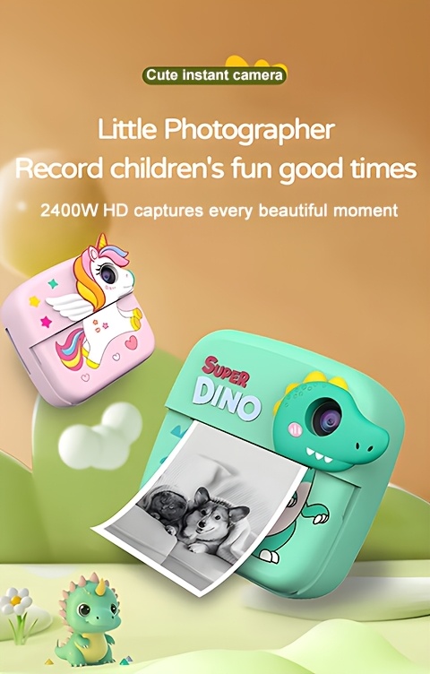 Appareil Photo Instantané Couleur Kriogor Appareil Photo Enfant, 2 Pouces Caméra Pour Enfants, HD 1080P Appareil Photo Numérique Pour Enfants Appareil Photo Enfant 3 Ans