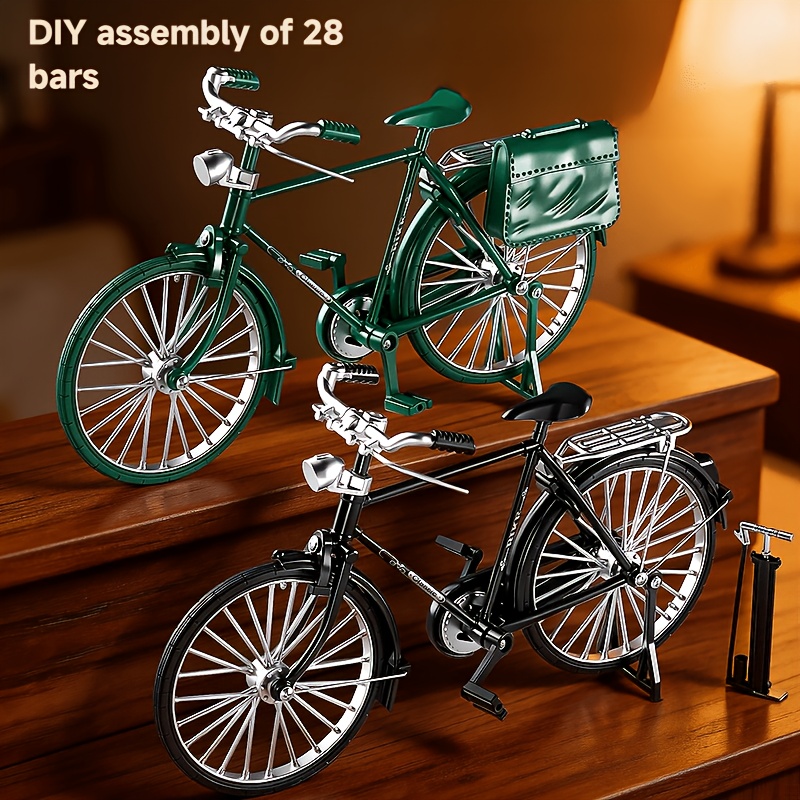 58pcs Vintage Style Bicycle Model Display