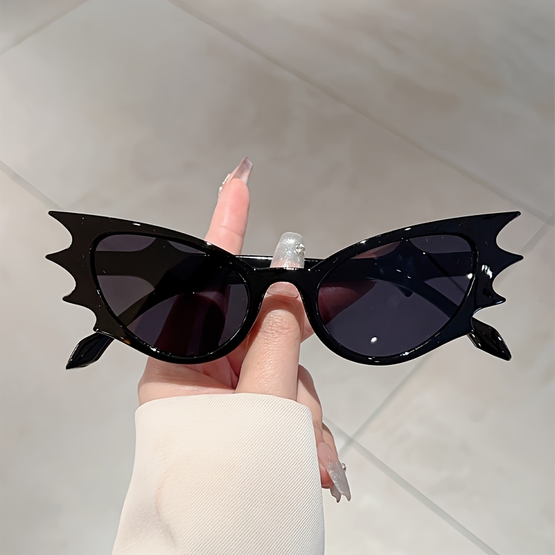 1 pair womens cat eye glasses bat gradient - Temu display picture 2