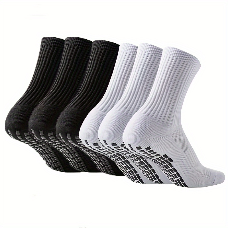 

2-pack Crew-length Sports Socks - Basketball, Soccer, Running Training Socks, 80% Polyester 20% Elastane, Hand Wash/dry Clean, Knit Fabric Solid Color - Breathable Athletic