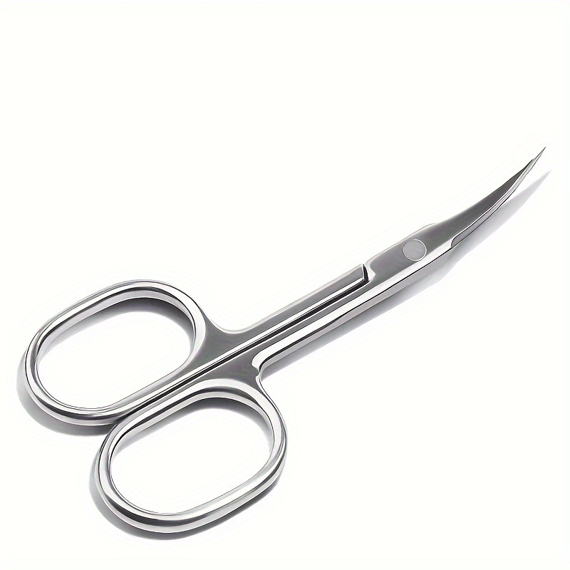 TEMU 1pc Extra Fine Curved Cuticle Scissors, Super Thin Scissors For Care Only, Professional Manicure Small Scissors, Stainless Steel Cuticle Cutter