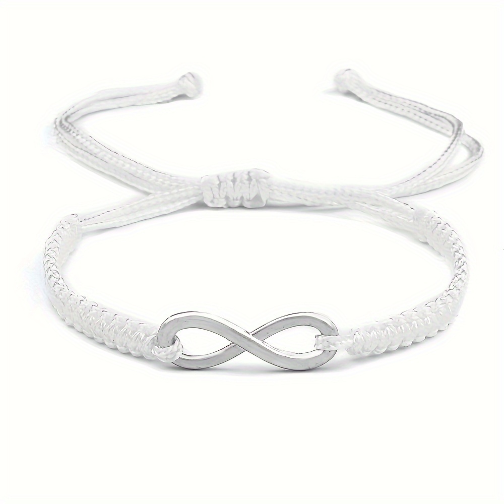 Adjustable Infinity Charm Bracelet Red String for Couples & Friends