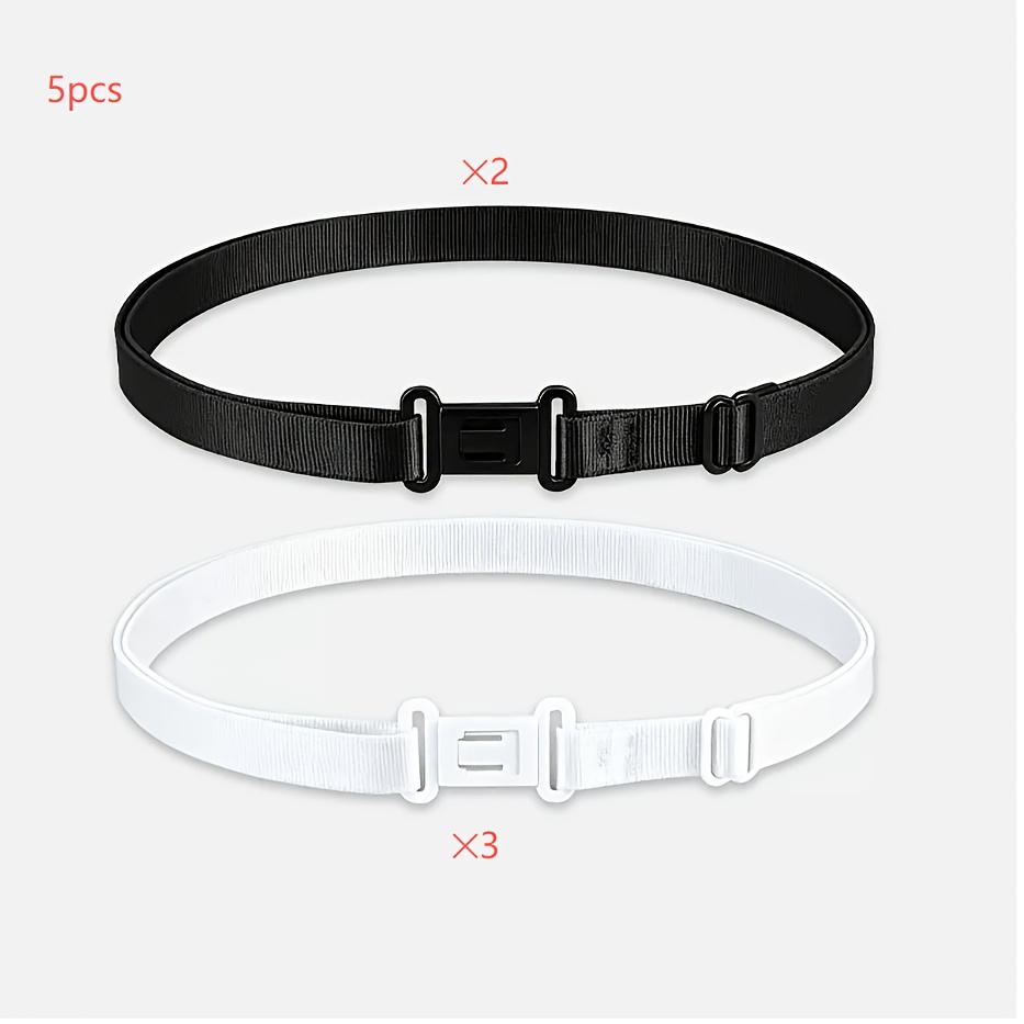TEMU Lot de 5 serre-tailles réglables et outils de fixation d'ourlet, raccourcisseur d'ourlet invisible et serre-taille, pour raccourcir la longueur