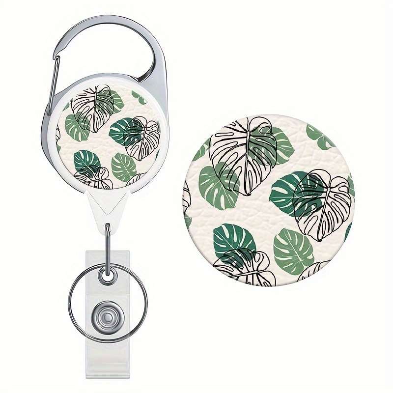 TEMU 2D 1pc d'un porte-badge rétractable ultra stylé et robuste avec un porte-clés à boucle facile à utiliser