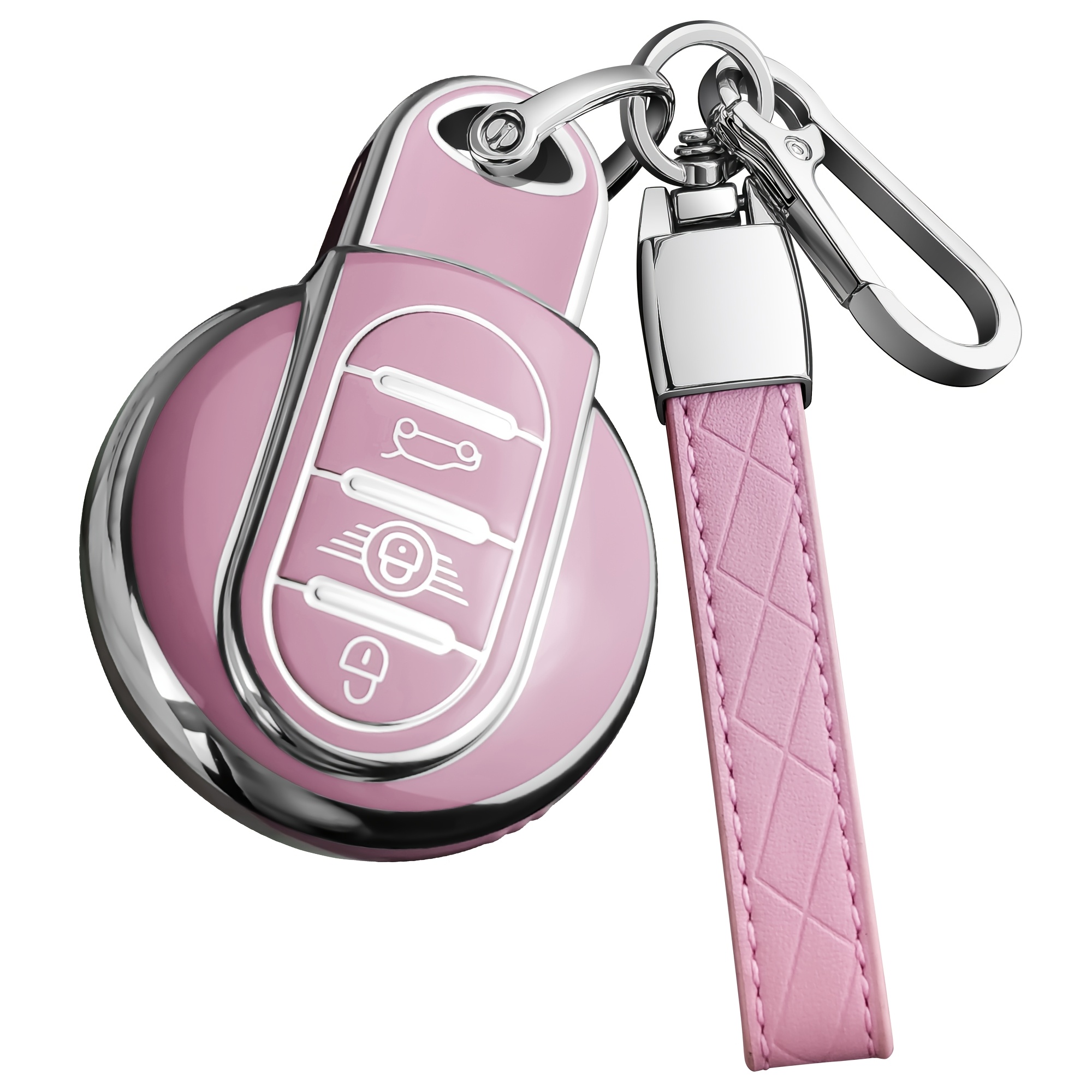 Image of High-quality Tpu Key Fob Cover With Keychain For Jcw F54 F55 F56 F57 F60