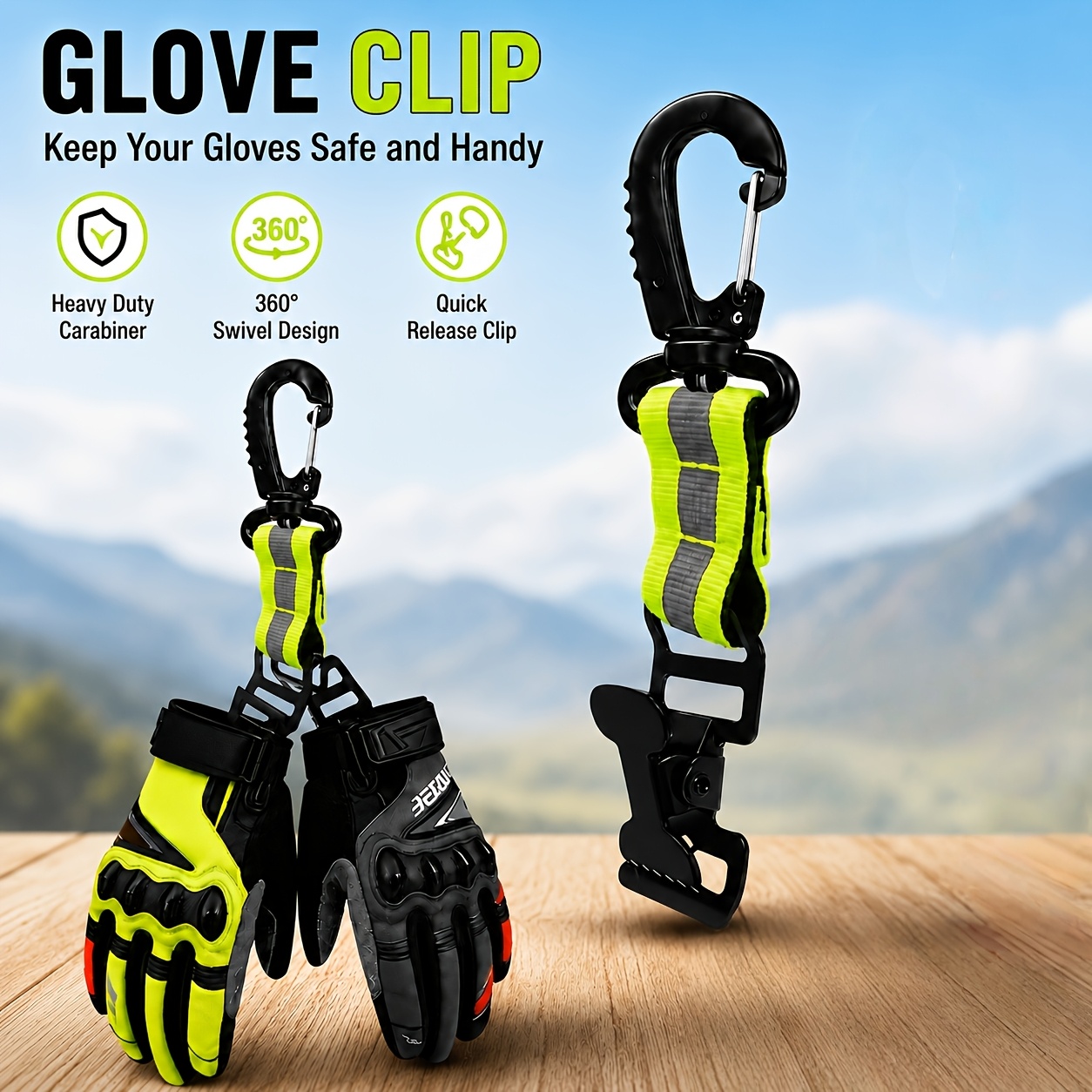 TEMU Nylon Metal , Single Hook And , Serrated Grip Design, Secure And Stable | High Visibility | Suitable For Firefighters, Construction Workers, And