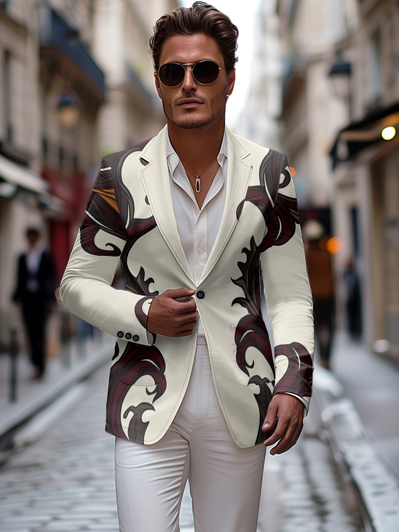 Blazer Hip Hop Suit Fashion Men And Women Fit Nightclub Style Thin