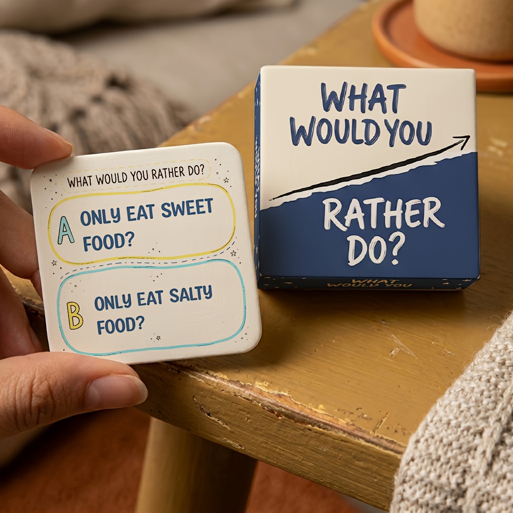 TEMU What Would You Rather Do? Game, Suitable For , Couples, Colleagues, Winning By Debating , With Strong Interactivity, Ideal Social Tabletop Game