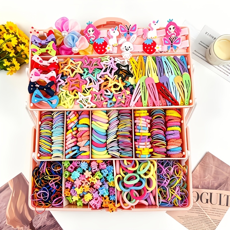 845pcs Random Cartoon Hair Accessories Set