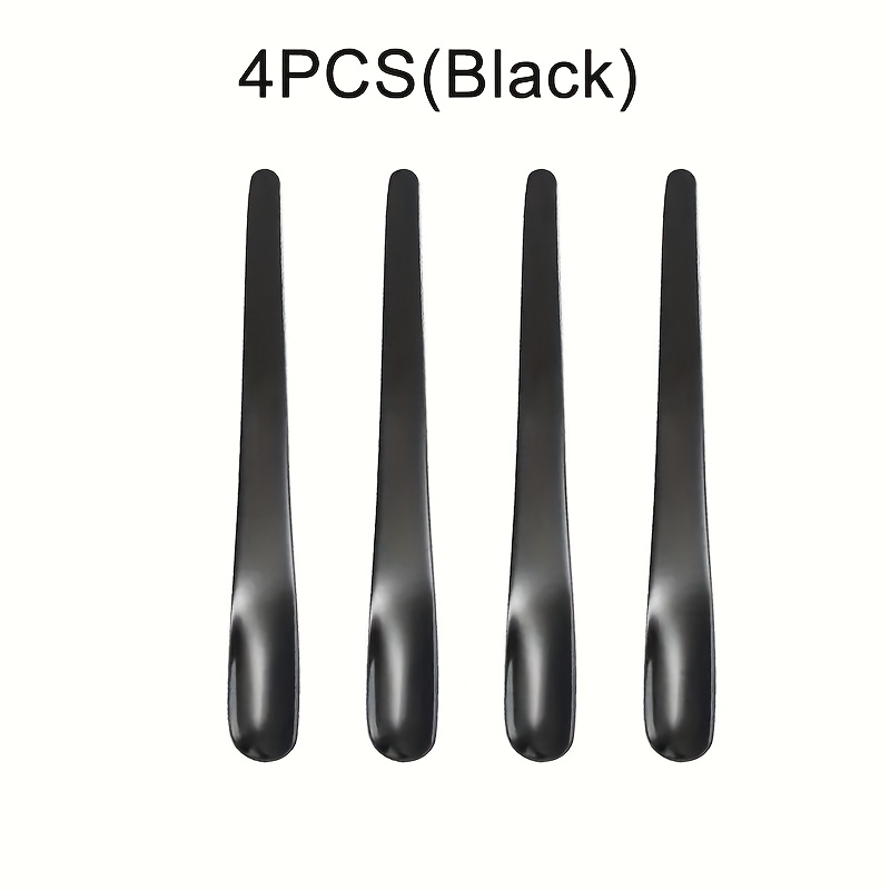 TEMU 4pcs Set Of High-quality Polished Stainless Steel Mini Dessert Spoons, Espresso Spoons, Cute Cappuccino Coffee Spoons, Ice Cream Spoons,