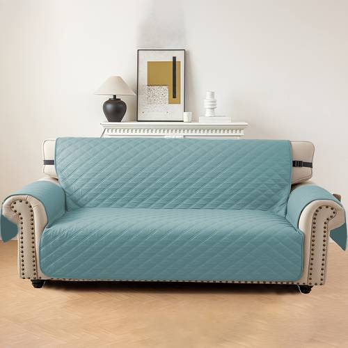 item picture universal fit sofa slipcover protector high quality washable recliner loveseat compatible elastic strap pet friendly easy for 3 4 seater sofas in living room