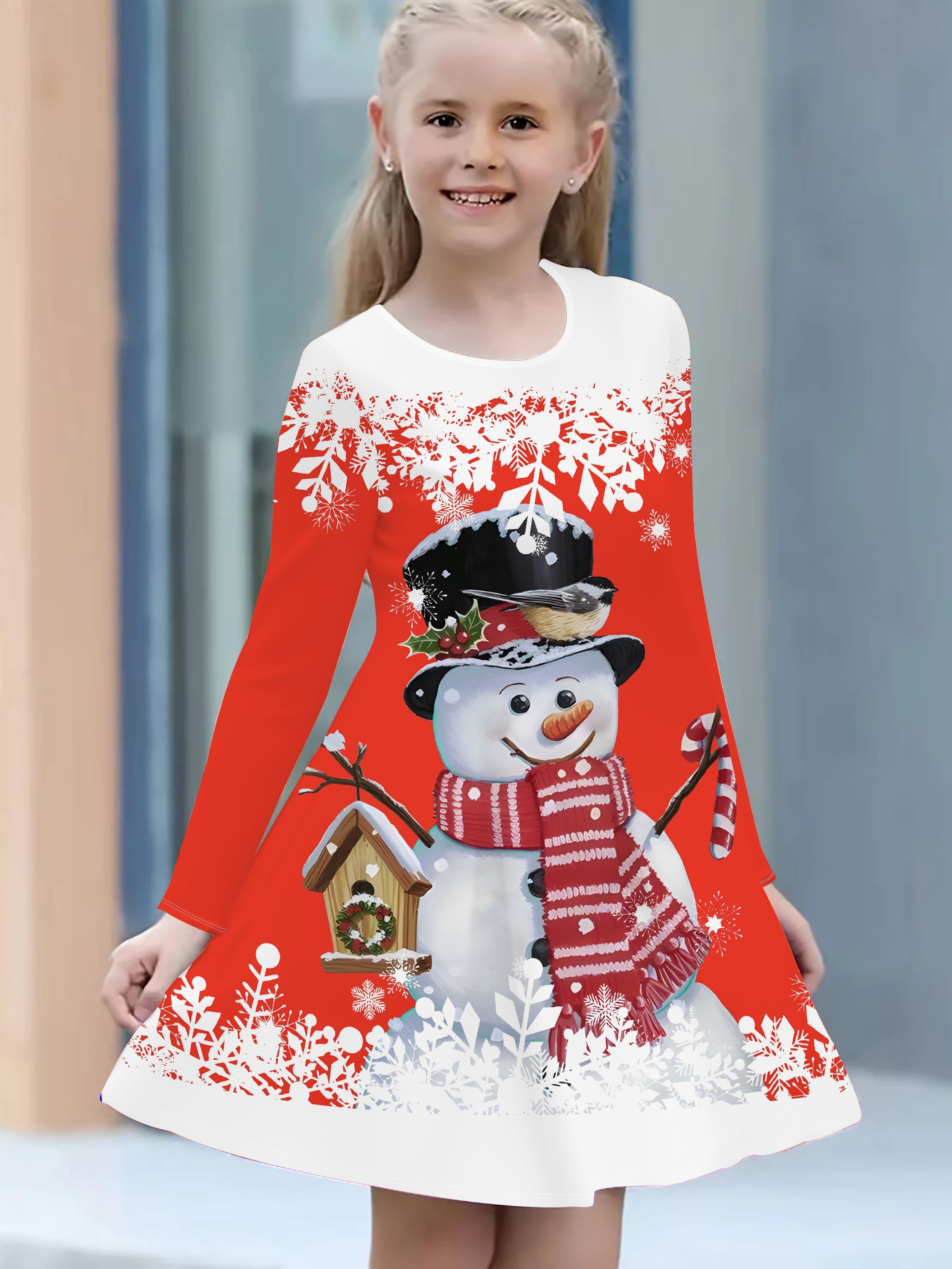 girls christmas dress casual comfy Temu Oman