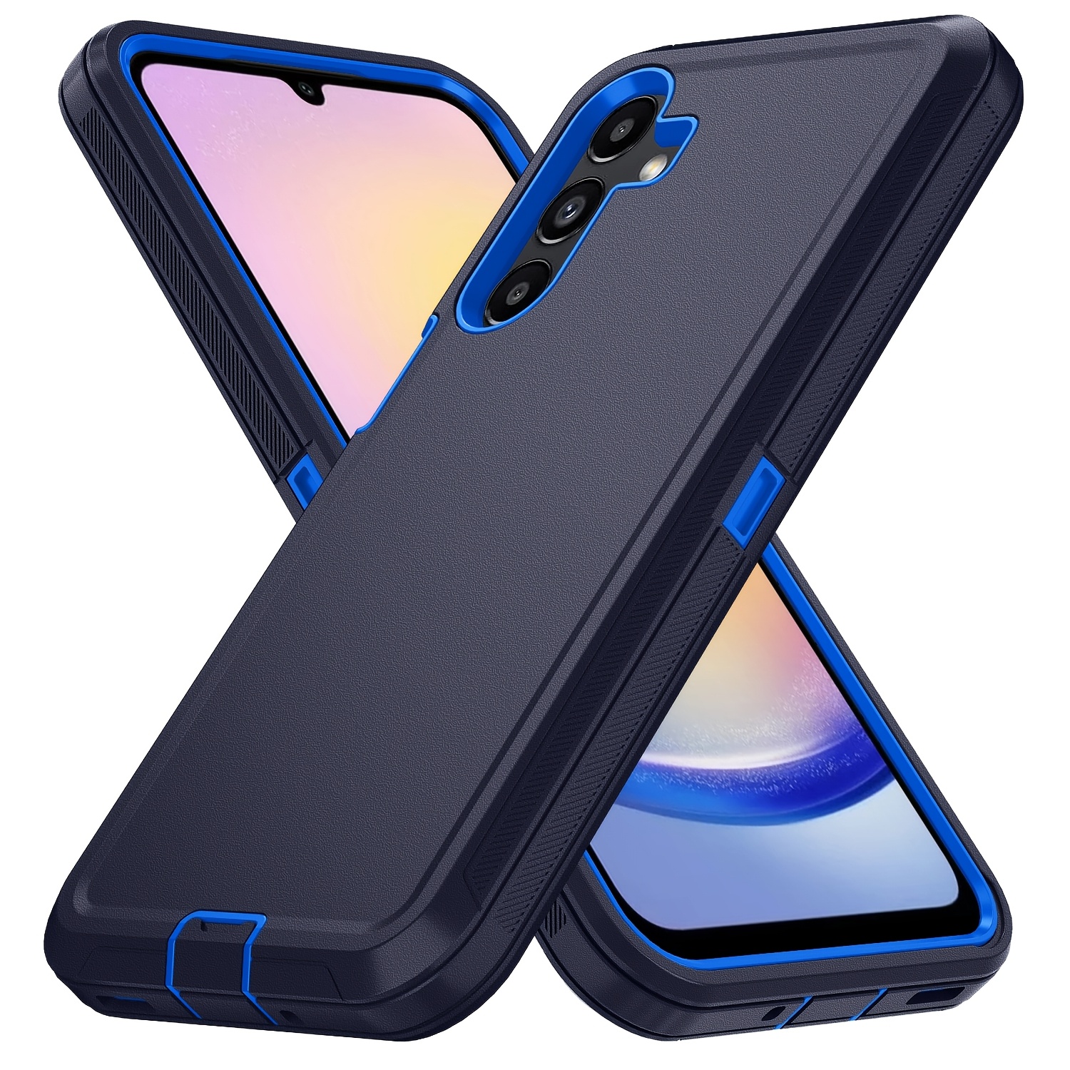 TEMU Phone Case - Suitable For , 3-layer Structure With Dustproof Port Cover, Tpu+ Material, Reinforced Phone Protective Case, High-quality Stylish