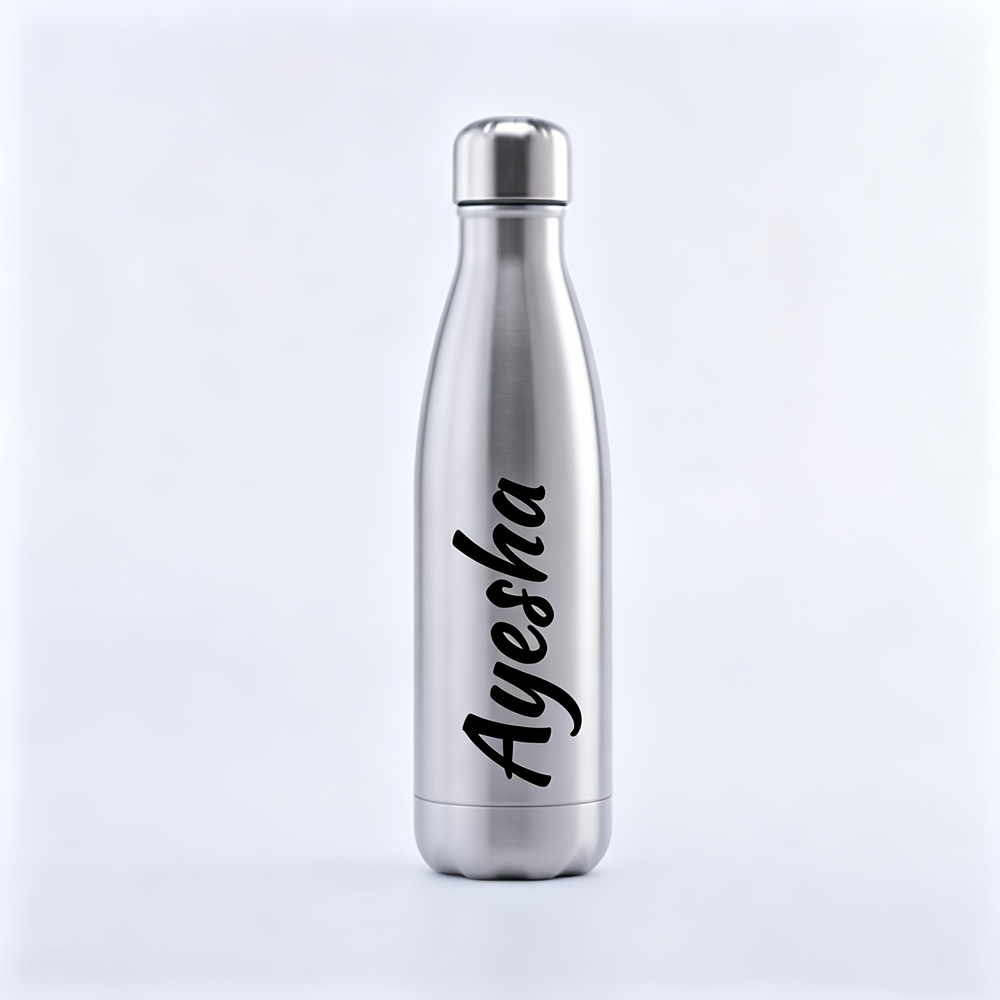 TEMU Vaso térmico personalizado de acero inoxidable 304 de 1 pieza, vaso térmico para coche, botella de , vaso de regalo - Diseño de foto