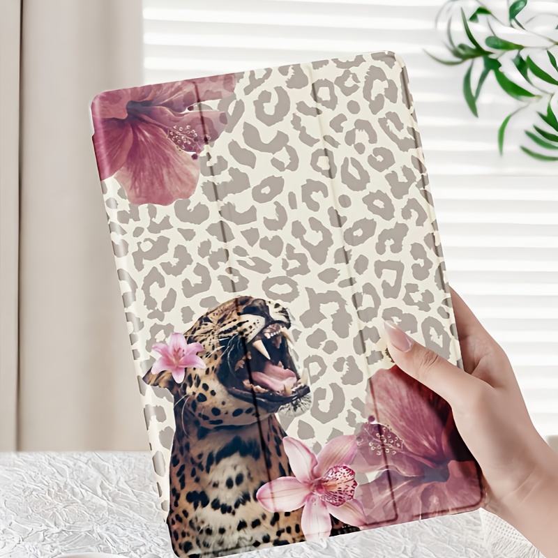 TEMU Compatible For Ipad Protective Case 2021 Pro 11 Stand Tablet Case For 10.2 Inch Cartoon Air 5 With Pen Slot 12.9 For 2020 Transparent Case