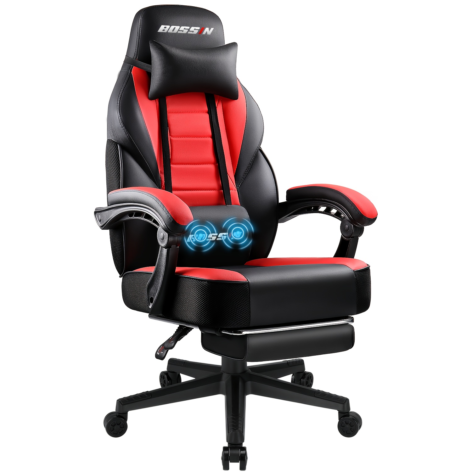 TEMU Gaming Chairs Designed For Larger Individuals, Featuring A Footrest And Ergonomic Support, Suitable For Adults With A Weight Limit Of 400, Like Racing Seats And And Lumbar Support