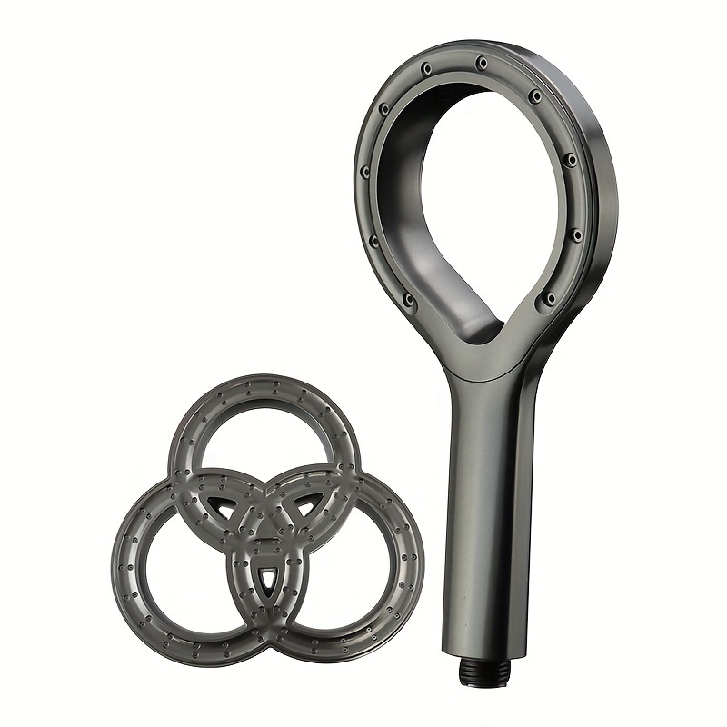 2pcs Upgraded High-pressure Handheld Shower Set, Abs Material Including 9.25-inch Head For A Better Bathing Experience, Bathroom Accessories