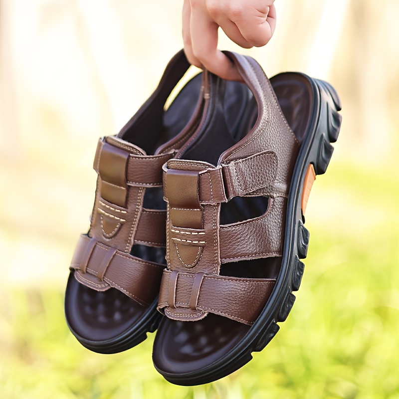 Hiking Sandals Sandals For Men Shopee LUOFU Men's Sandals And Slippers,  2024 Summer New Outdoor Simple