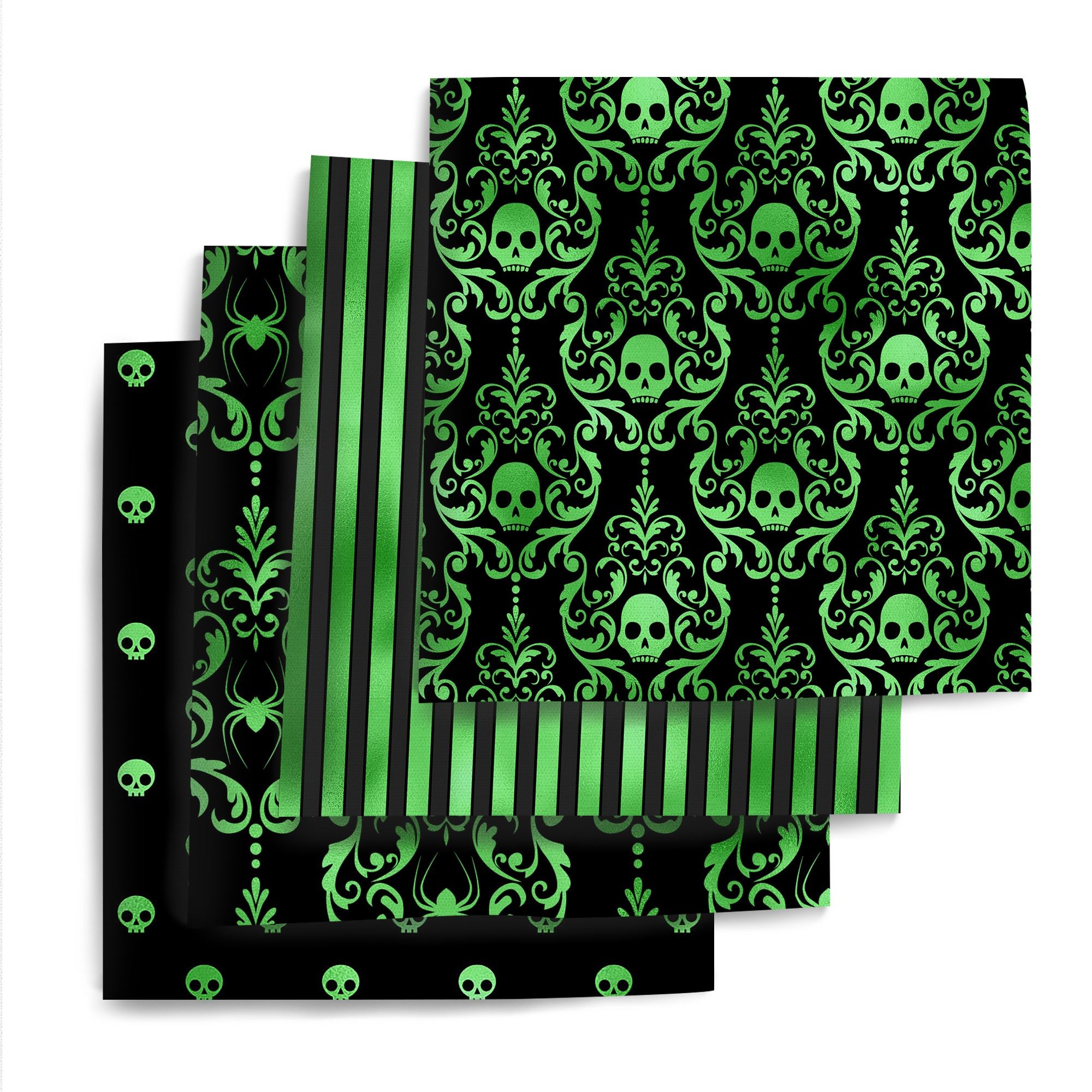 TEMU Lot de 4 Fat Quarters (45x50cm) Tissu de Quilting en Polyester pour Patchwork, Bricolage, Création de Portefeuilles - Carrés Prédécoupés avec