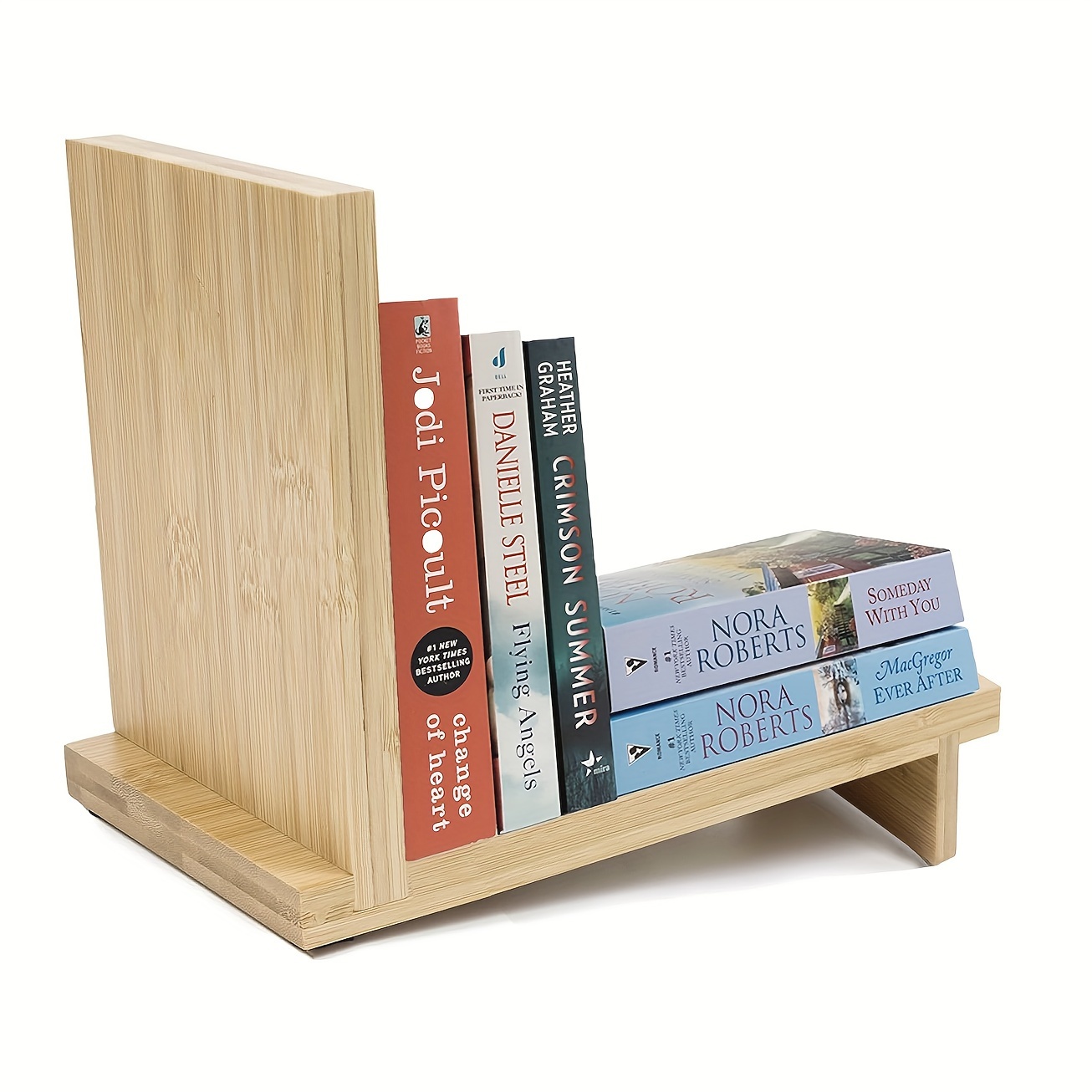 Libreria Desktop semplice in legno con cassetti freestanding book da banco  in legno Scrivania in legno Organizer Display stoccaggio scaffale Decor (