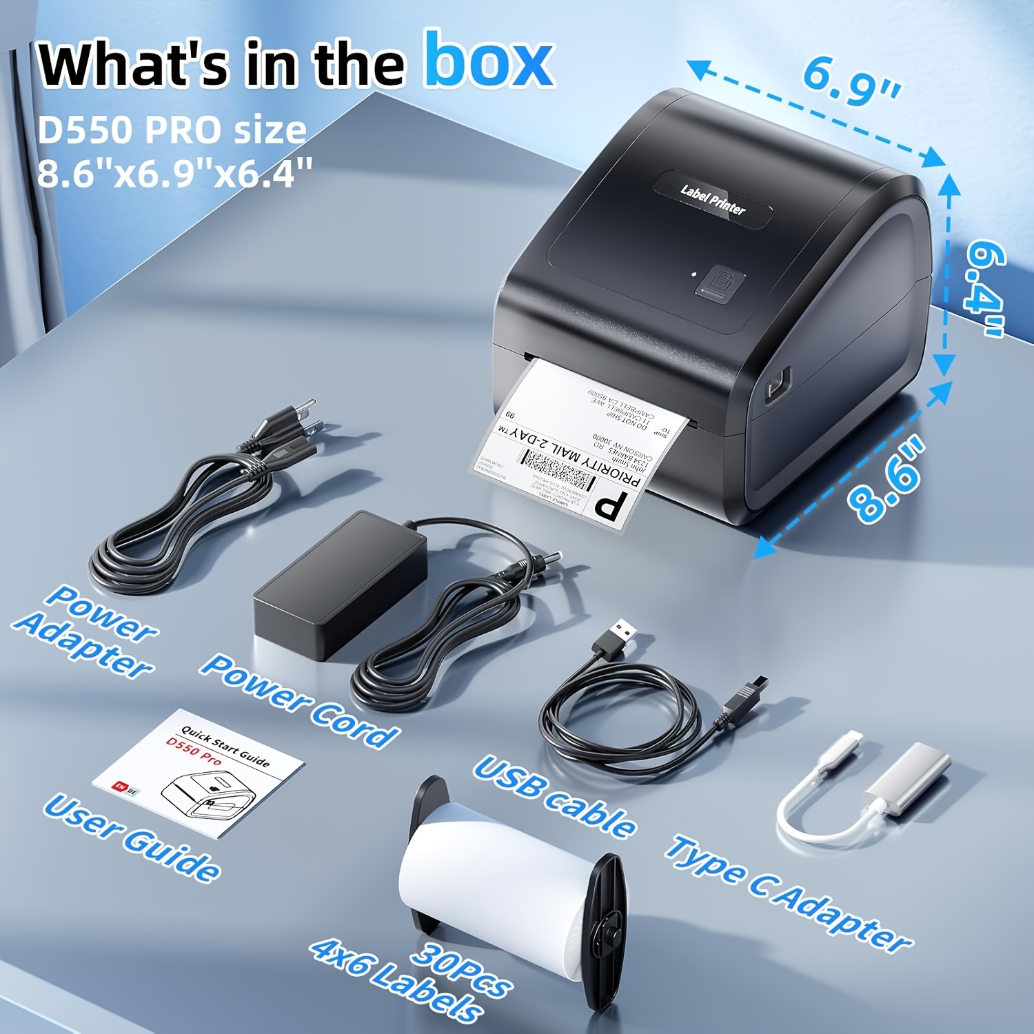 receipt printer thermal 80mm sold on Temu United States