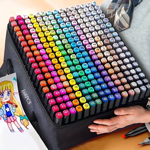 12 120 168 262 dual tip based markers artist drawing art markers for adult coloring painting supplies drawing sketching coloring illustration art sketch drawing marker set