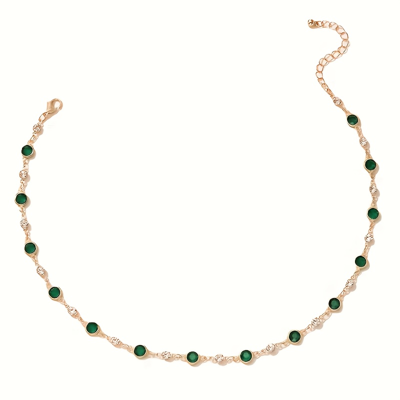 TEMU Fashionable, Luxurious, Elegant, And Golden Stainless Steel Necklace Versatile