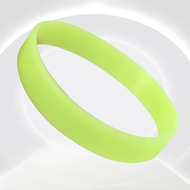 20pcs Set Of Luminous Silicone Wristbands With Personalized Engraving, Suitable For Gifts, Outdoor Night Runs, Concerts, Parties, Birthdays, Weddings, Anniversaries, , And Id Bracelets
