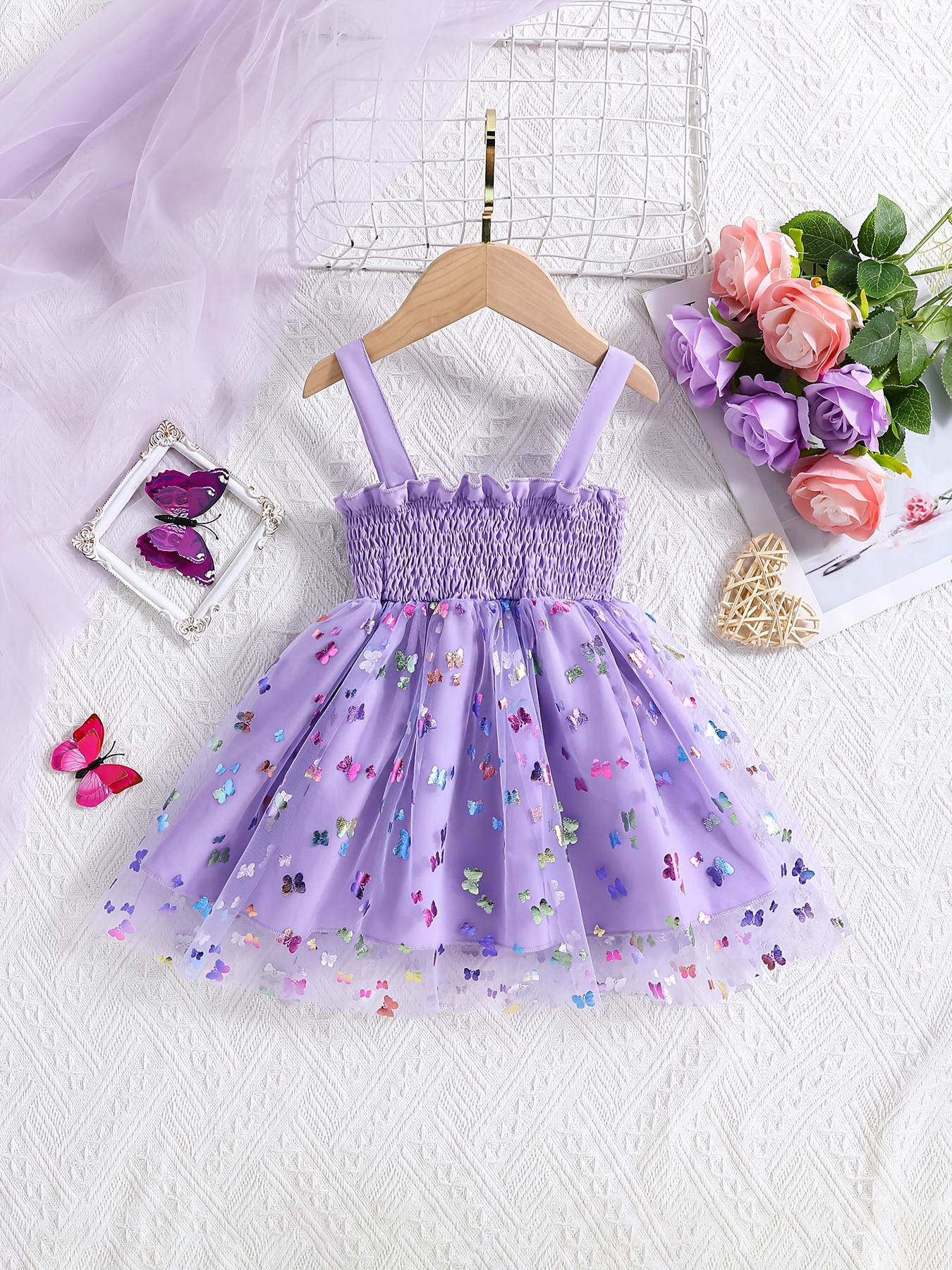 purple dress girls sold on Temu United States
