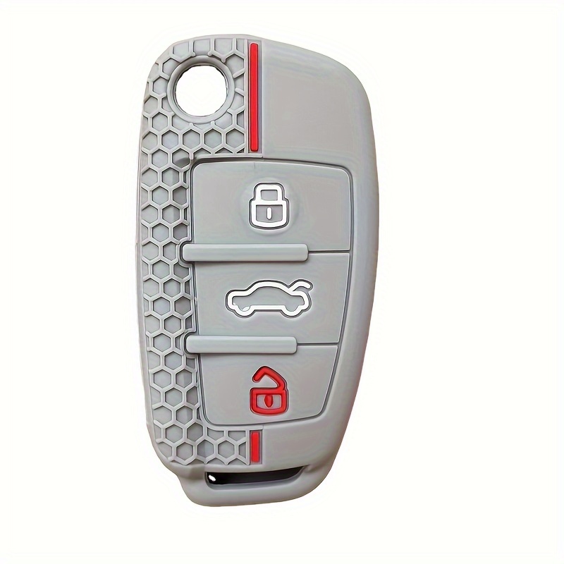 Unique Bargains 3 Button Remote With Keychain Key Fob Cover For Audi A1 A3  Q3 Q7 : Target