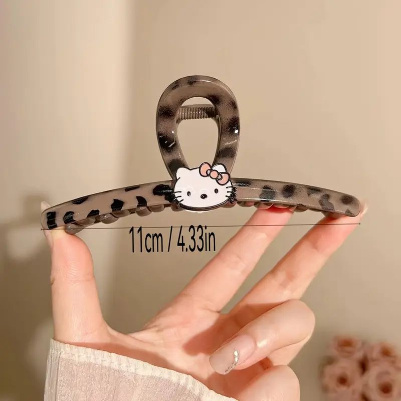 for   elegant hair clip for women cute leopard print with tassel black     valentines day versatile hair accessory for buns and updos cute hair accessories valentines day gift   design durable hairpin Product details 2