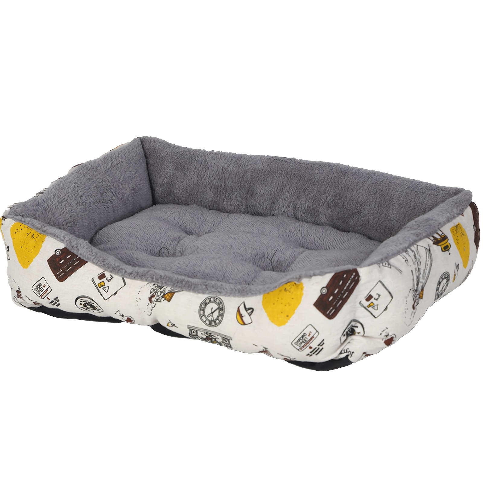 TEMU Super Soft Plush Dog Bed, Polyester Fiber Dog Bed, Warm Pet Sofa For Winter, Dog House Suitable For Extra Small To Large Dogs, No Assembly Thick