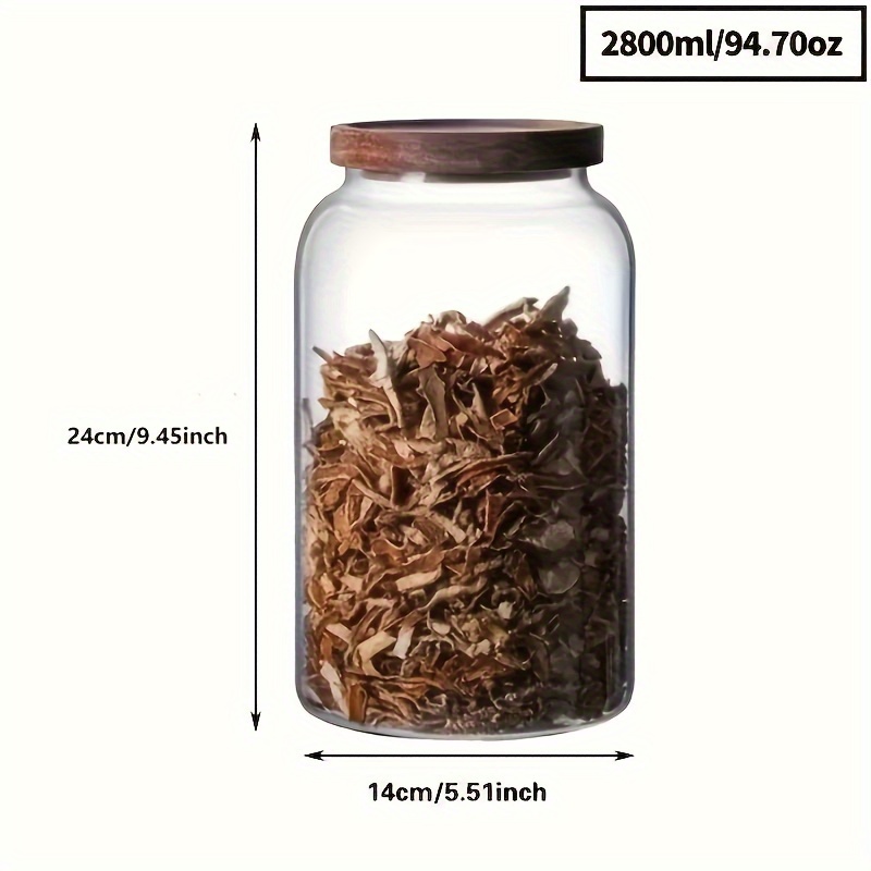 Oidium Glasbehälter Mit Luftdichtem Deckel – 625 Ml, Breite Öffnung, Für Kaffee, Mehl, Zucker & Gewürze