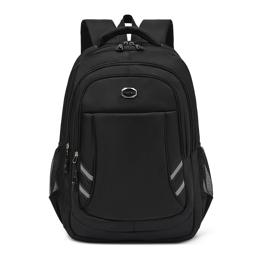 TEMU 1pc Pack: Stylish, Simple, And Lightweight Contrast-color Multi-pocket Large-capacity Backpack. Made Of Wear-resistant And High Quality Fabric