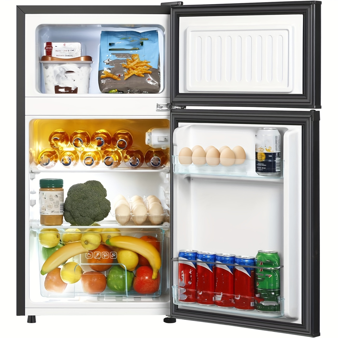Mini Refrigerador/nevera Espejo Led Capacidad 8 L Compacto - Temu