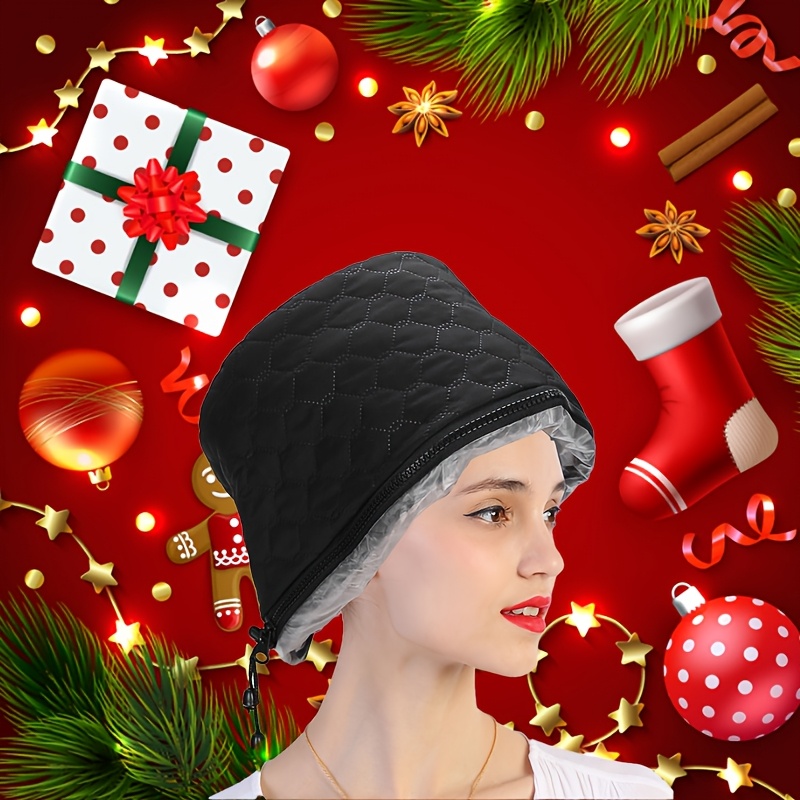 TEMU Adjustable Electric Hat For Hair Merry Christmas