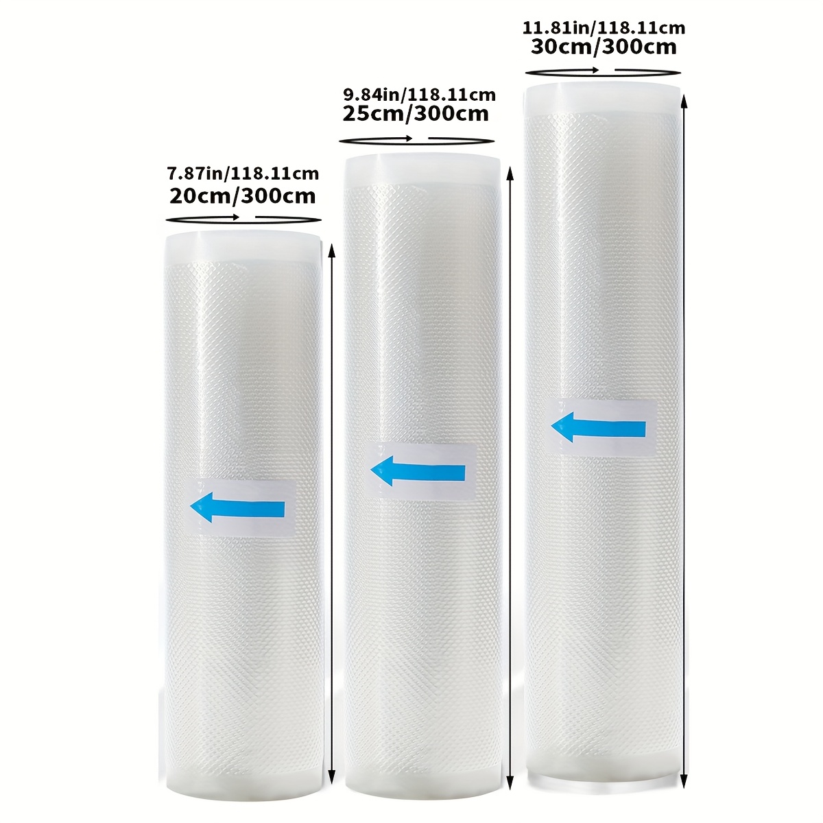 3pcs Vacuum Sealed Pockets, Combination Food Vacuum Sealed Pockets, Suitable For Leak Proof Design Of Fruits, Vegetables, And Meals, Ensuring Freshness, , Kitchen Accessories